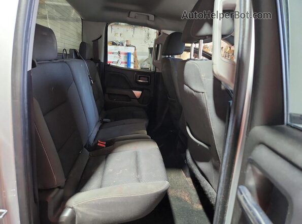 1GCVKREC0HZ308283 2017 CHEVROLET SILVERADO Silver Rear seats view