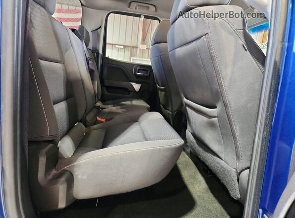 1GCVKREC0HZ349514 2017 CHEVROLET SILVERADO Blue Rear seats view