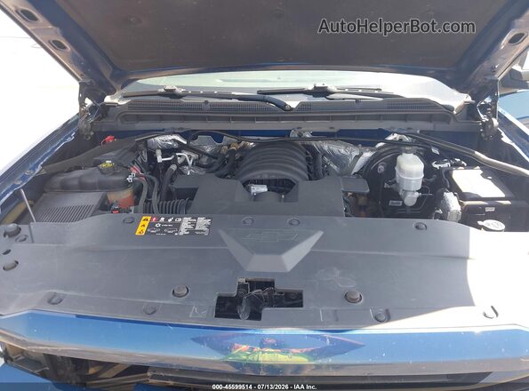 1GCVKREC0JZ189561 2018 CHEVROLET SILVERADO Blue Engine compartment view