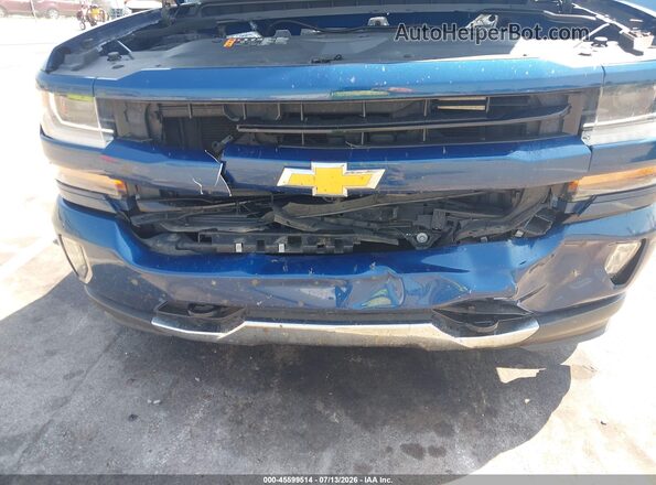 1GCVKREC0JZ189561 2018 CHEVROLET SILVERADO Blue Dashboard view