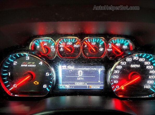 1GCVKREC2GZ268092 2016 CHEVROLET SILVERADO Red Սարքավորումների վահանակի տեսք