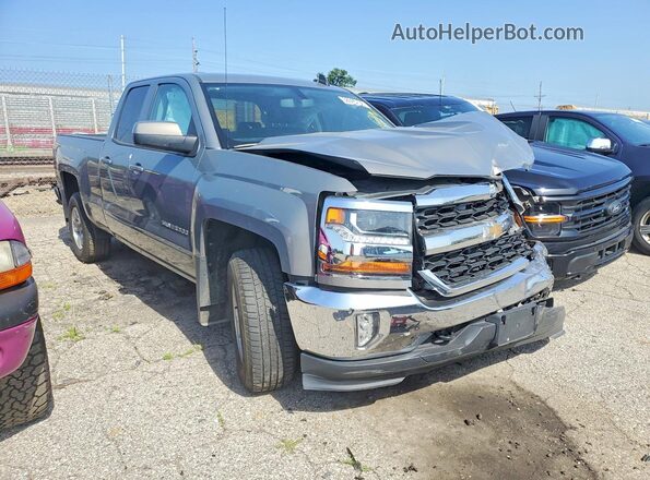 1GCVKREC2HZ152750 2017 CHEVROLET SILVERADO Серый Передняя правая четверть