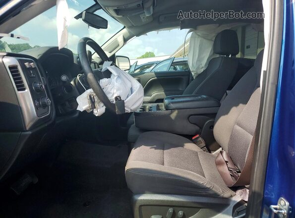 1GCVKREC2HZ265338 2017 CHEVROLET SILVERADO Blue Вид салону спереду