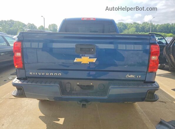 1GCVKREC2HZ265338 2017 CHEVROLET SILVERADO Blue Вид ззаду