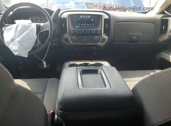 1GCVKREC2HZ265338 2017 CHEVROLET SILVERADO Blue Вид панелі приладів