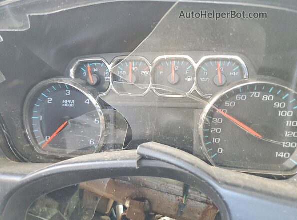 1GCVKREC2HZ369389 2017 CHEVROLET SILVERADO Black Вид щитка приладів