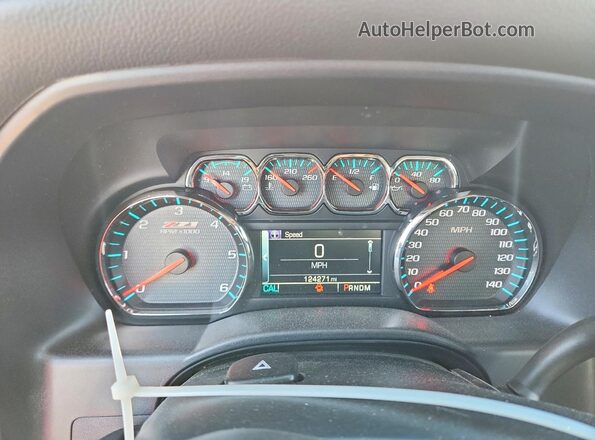 1GCVKREC3GZ207012 2016 CHEVROLET SILVERADO White Սարքավորումների վահանակի տեսք