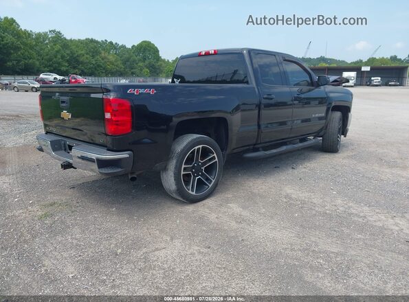 1GCVKREC4GZ114953 2016 CHEVROLET SILVERADO Черный Задняя правая четверть