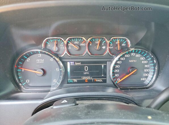 1GCVKREC4JZ294474 2018 CHEVROLET SILVERADO Black ხელსაწყოთა პანელის ხედი