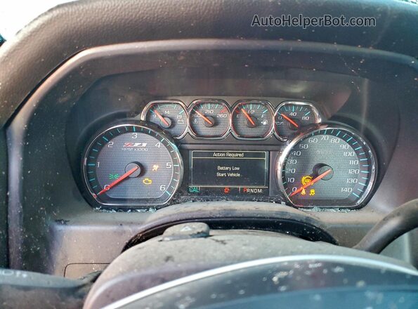 1GCVKREC5GZ258883 2016 CHEVROLET SILVERADO Black Vista del cuadro de instrumentos