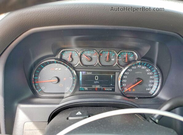 1GCVKREC5GZ261041 2016 CHEVROLET SILVERADO Black Instrument cluster view