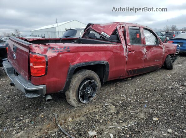 1GCVKREC5JZ276131 2018 CHEVROLET SILVERADO Темно-бордовый Задняя правая четверть