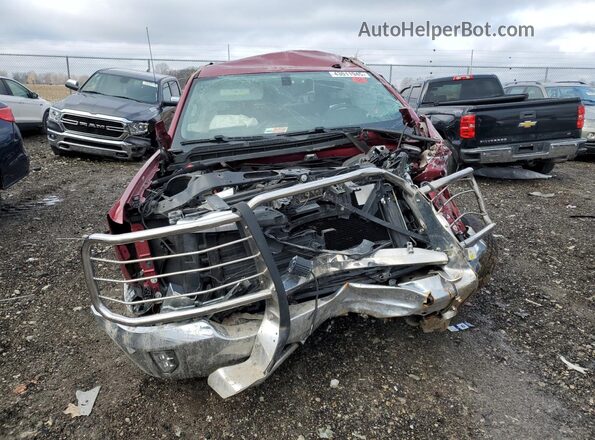 1GCVKREC5JZ276131 2018 CHEVROLET SILVERADO Темно-бордовый Вид спереди