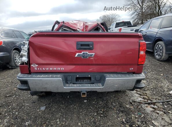 1GCVKREC5JZ276131 2018 CHEVROLET SILVERADO Темно-бордовый Вид сзади