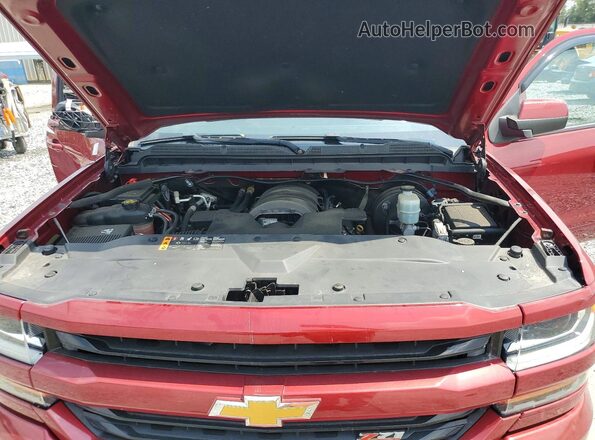 1GCVKREC5JZ380120 2018 CHEVROLET SILVERADO Red Вид задньої частини салону