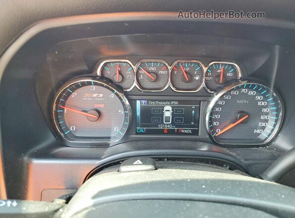 1GCVKREC5JZ380120 2018 CHEVROLET SILVERADO Red Вид щитка приладів