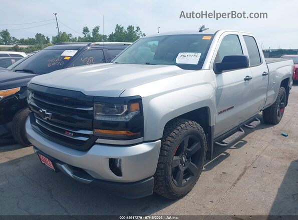 1GCVKREC6HZ260627 2017 CHEVROLET SILVERADO Silver Առջևի ձախ երեք քառորդ տեսարան