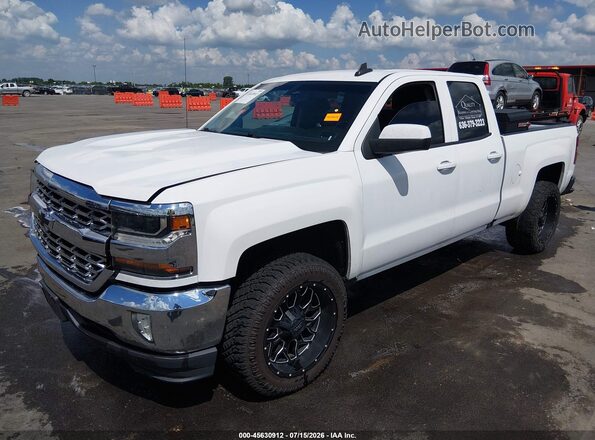 1GCVKREC6JZ213975 2018 CHEVROLET SILVERADO Белый Передняя левая четверть