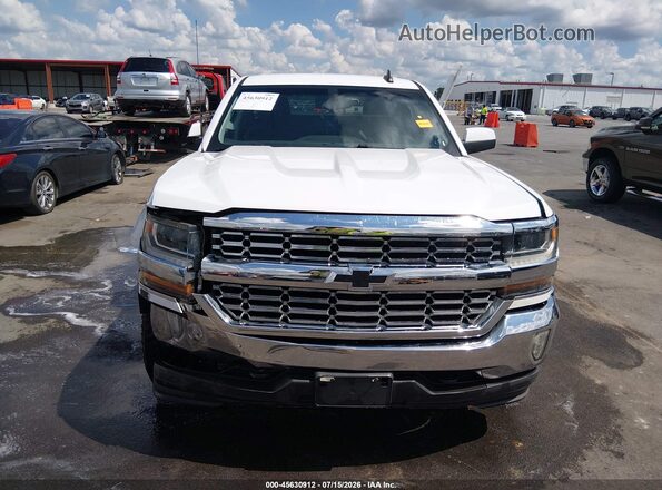 1GCVKREC6JZ213975 2018 CHEVROLET SILVERADO Белый Вид щитка приборов