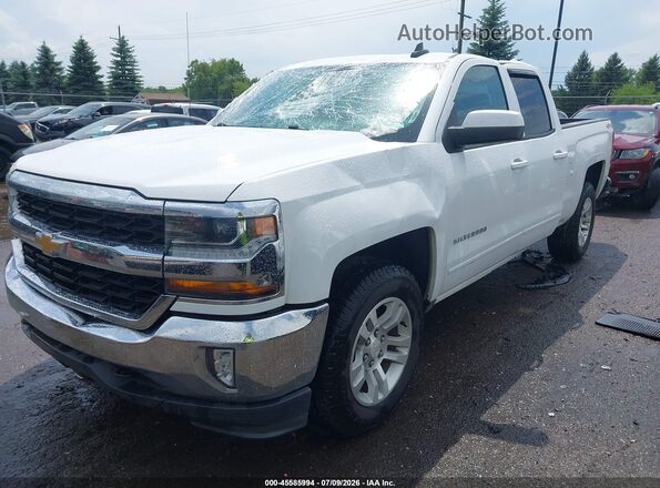 1GCVKREC6JZ240531 2018 CHEVROLET SILVERADO White წინა მარცხენა ხედი სამი მეოთხედიდან
