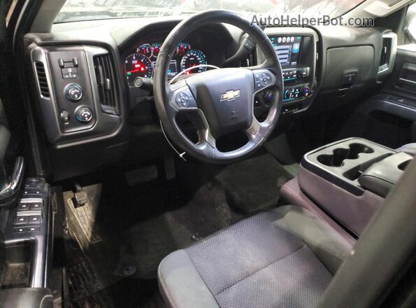 1GCVKREC7HZ105519 2017 CHEVROLET SILVERADO Black Widok deski rozdzielczej