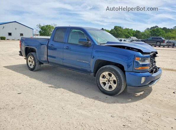 1GCVKREC7HZ136981 2017 CHEVROLET SILVERADO Синий Передняя правая четверть