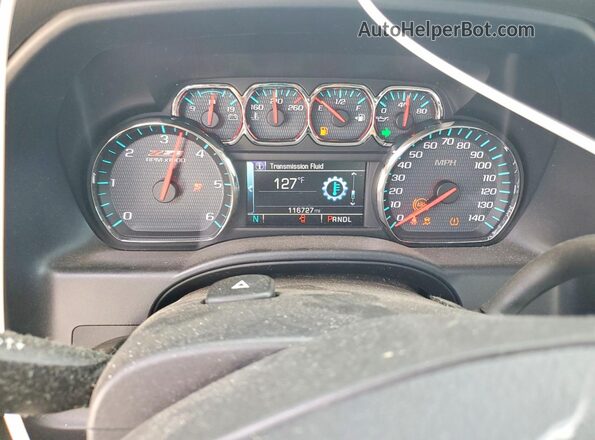 1GCVKREC7HZ136981 2017 CHEVROLET SILVERADO Синий Вид щитка приборов