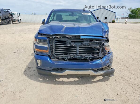 1GCVKREC7HZ136981 2017 CHEVROLET SILVERADO Синий Вид спереди