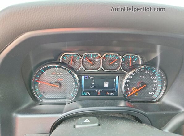 1GCVKREC7HZ373213 2017 CHEVROLET SILVERADO White ხელსაწყოთა პანელის ხედი