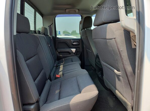 1GCVKREC7HZ373213 2017 CHEVROLET SILVERADO White უკანა სავარძლების ხედი