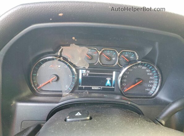 1GCVKREC9JZ338484 2018 CHEVROLET SILVERADO Black Вид щитка приладів