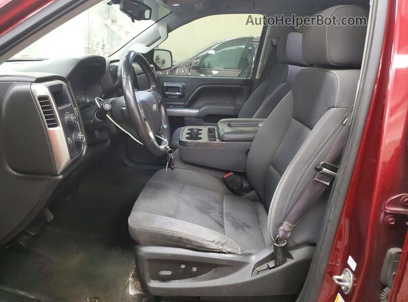 1GCVKRECXGZ310654 2016 CHEVROLET SILVERADO Burgundy Вид салону спереду
