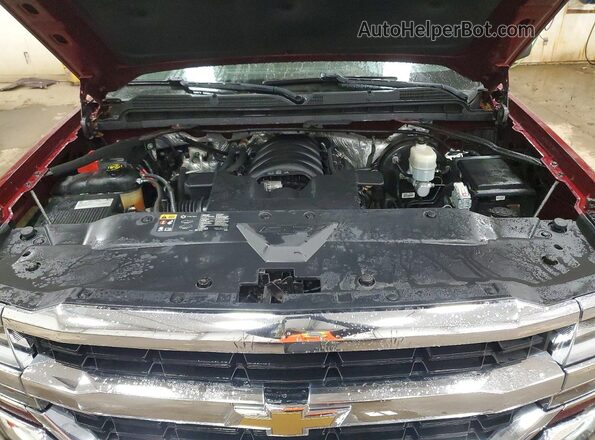 1GCVKRECXGZ310654 2016 CHEVROLET SILVERADO Burgundy Вид задньої частини салону