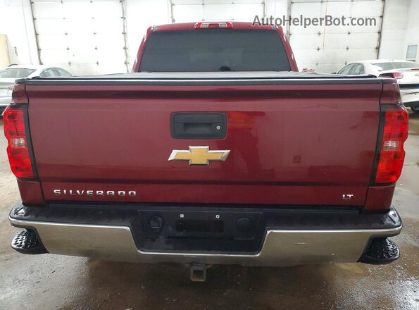 1GCVKRECXGZ310654 2016 CHEVROLET SILVERADO Burgundy Вид ззаду