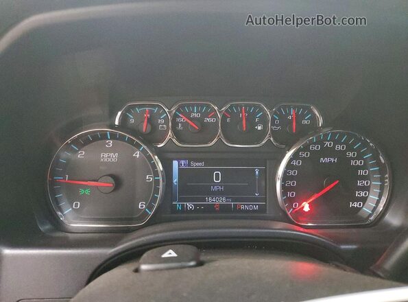 1GCVKRECXGZ310654 2016 CHEVROLET SILVERADO Burgundy Вид щитка приладів