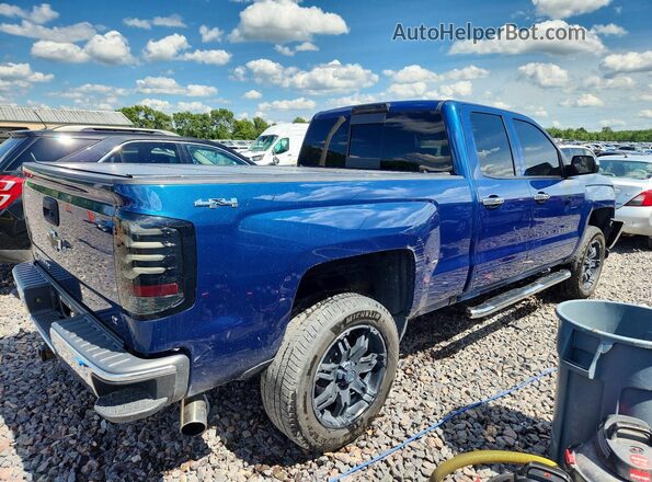 1GCVKRECXGZ378985 2016 CHEVROLET SILVERADO Синий Задняя правая четверть