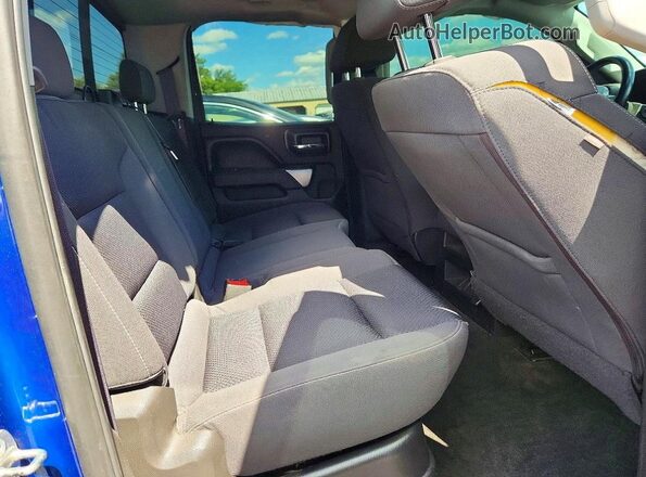 1GCVKRECXGZ378985 2016 CHEVROLET SILVERADO Синий Вид задних сидений