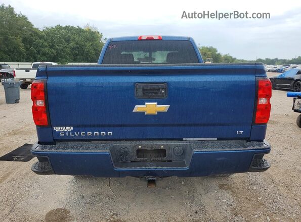 1GCVKRECXHZ228005 2017 CHEVROLET SILVERADO Синий Вид сзади