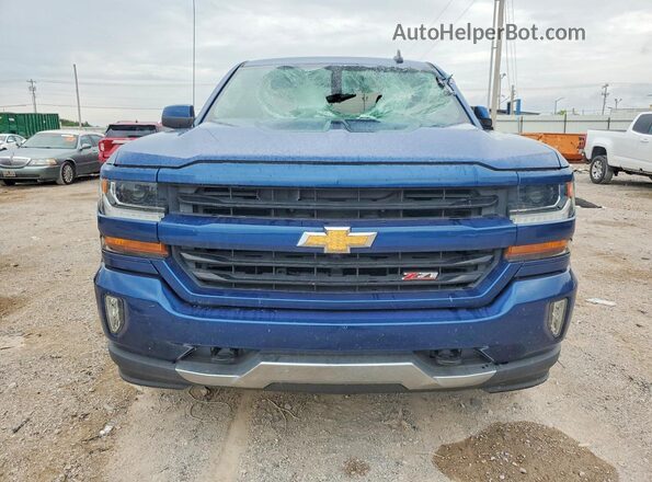1GCVKRECXHZ228005 2017 CHEVROLET SILVERADO Синий Вид спереди