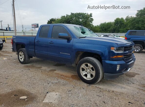 1GCVKRECXHZ228005 2017 CHEVROLET SILVERADO Синий Передняя правая четверть
