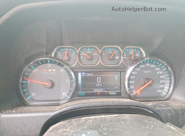 1GCVKRECXHZ228005 2017 CHEVROLET SILVERADO Синий Вид щитка приборов
