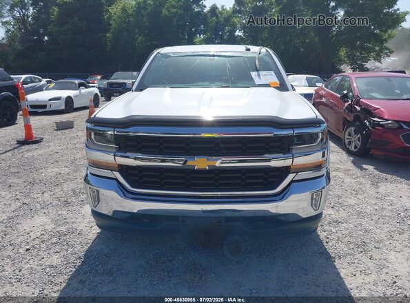 1GCVKRECXHZ306833 2017 CHEVROLET SILVERADO White Widok wnętrza z tyłu