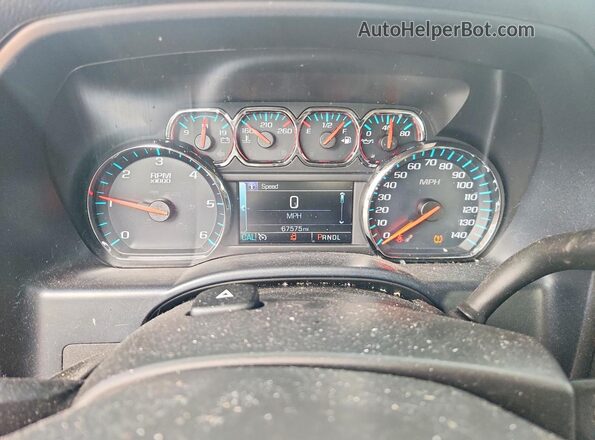 1GCVKRECXJZ198252 2018 CHEVROLET SILVERADO Black Widok zestawu wskaźników