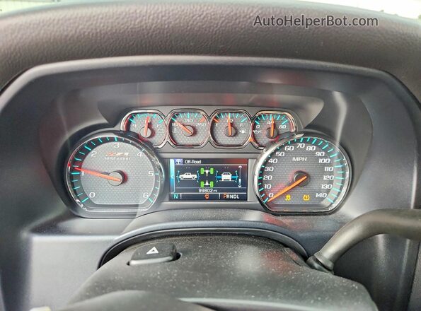 1GCVKREH6HZ142122 2017 CHEVROLET SILVERADO Black ხელსაწყოთა პანელის ხედი
