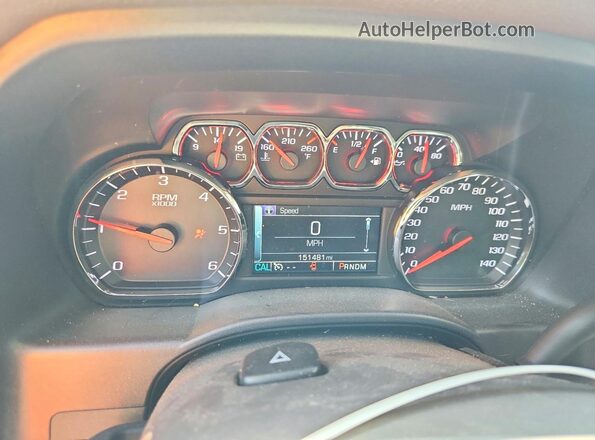 1GCVKSEC6GZ220179 2016 CHEVROLET SILVERADO White ხელსაწყოთა პანელის ხედი