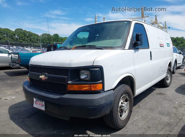 1GCWGAFF1G1244462 2016 CHEVROLET EXPRESS White წინა მარცხენა ხედი სამი მეოთხედიდან