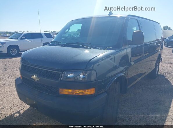 1GCWGAFG1J1241660 2018 CHEVROLET EXPRESS Gray წინა მარცხენა ხედი სამი მეოთხედიდან