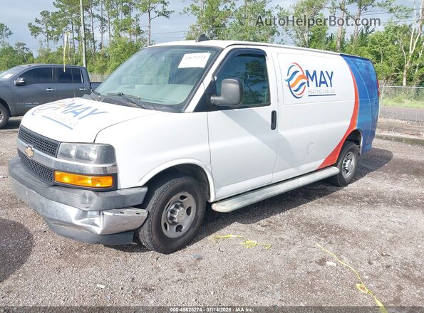 1GCWGAFG4K1358859 2019 CHEVROLET EXPRESS White Vista tres cuartos delantera izquierda