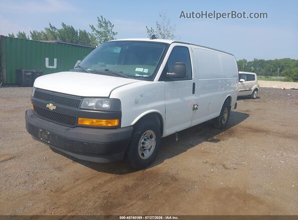 1GCWGAFG6K1339309 2019 CHEVROLET EXPRESS White Vista tres cuartos delantera izquierda