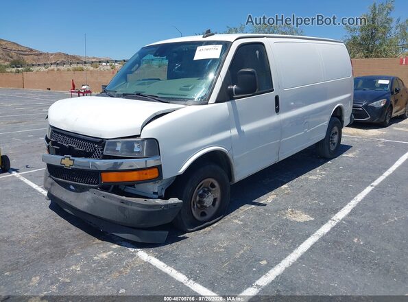 1GCWGAFGXK1298098 2019 CHEVROLET EXPRESS Белый Передняя левая четверть